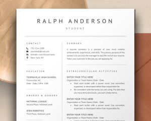 A resume template in Word format for a customer service position with no experience.